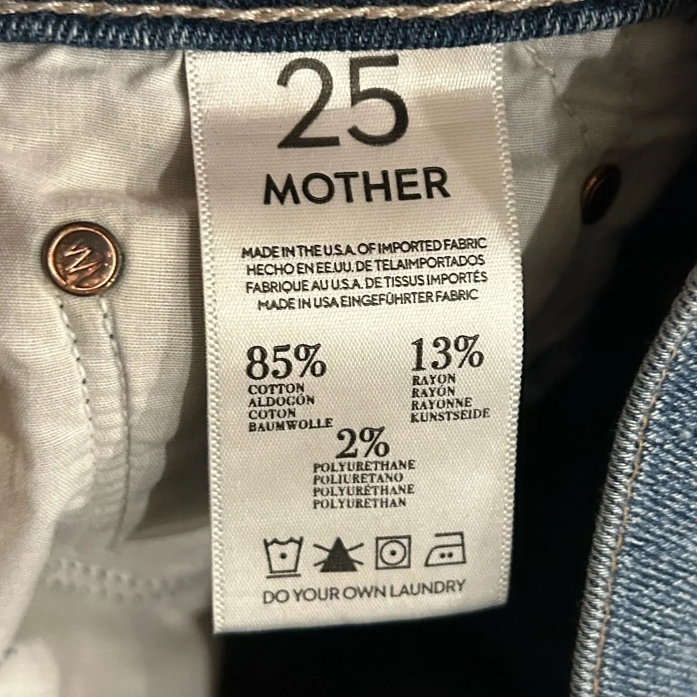 Mother Skinny Not Skinny Jeans in Blue Skies Tomorrow - Size 25 - Picture 5 of 12